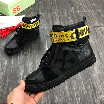 Off-White Arrow Logo Leather Sneakers #38