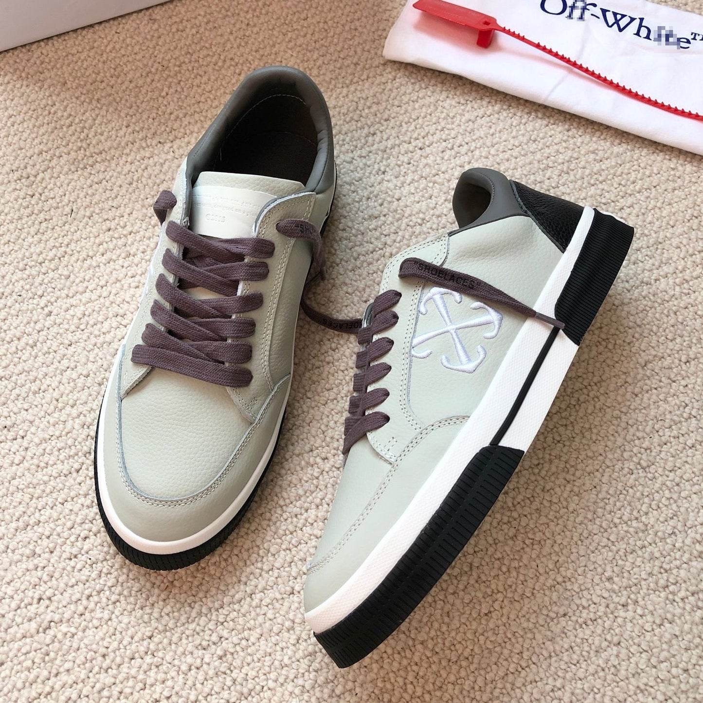 Off-White Genuine Leather Sneakers#65