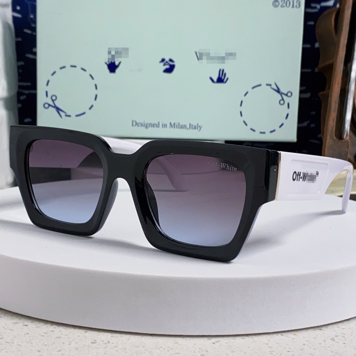 Off-White Arrow logo sunglasses#005